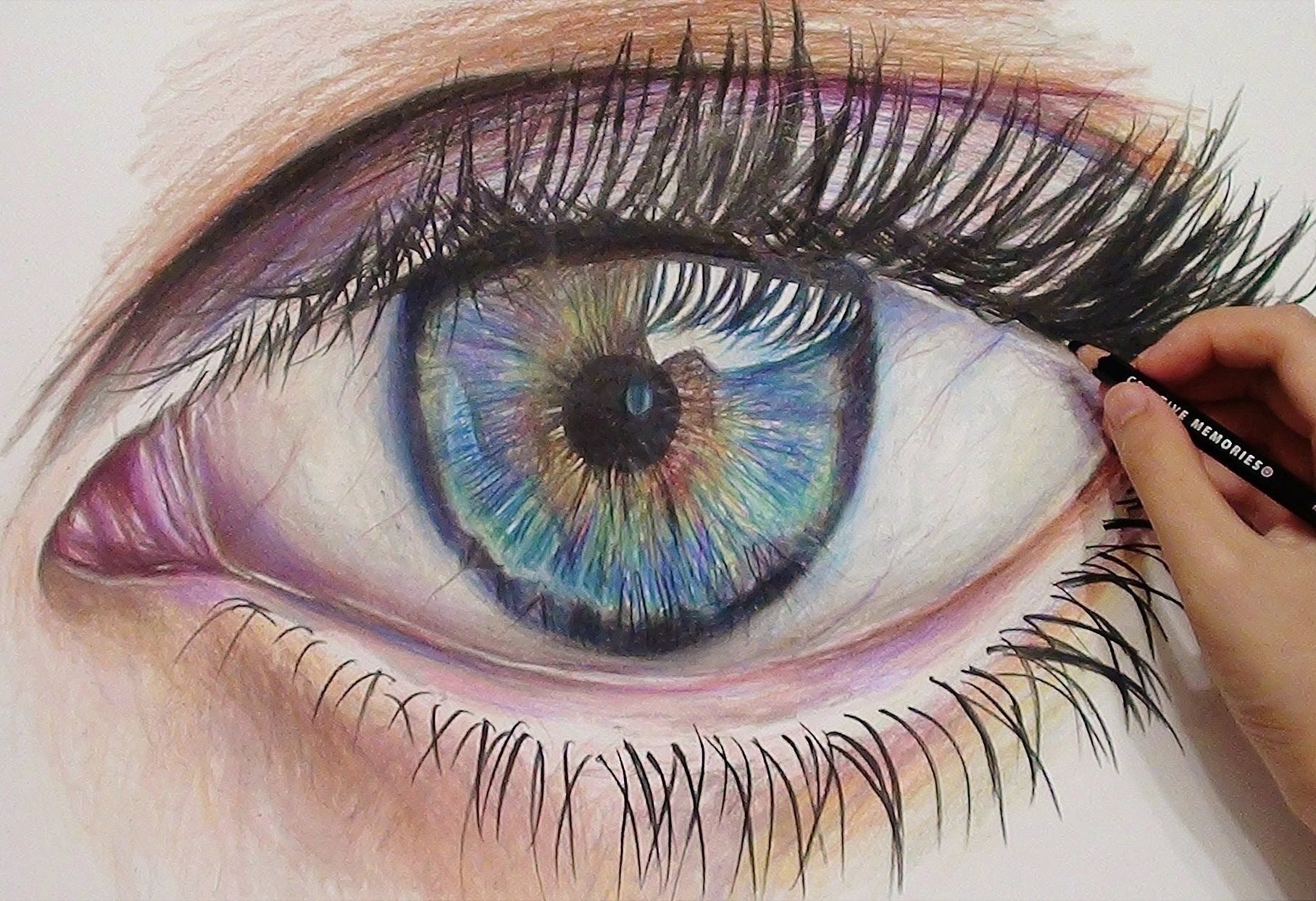 Красивые рисунки цветными карандашами